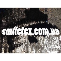 Пайеточная ткань двухсторонняя на трикотаже