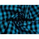 Рубашечна Клітка (Бирюза Блакитний Чорний 10мм)